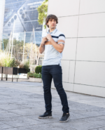 Pantalón semi recto óxido azul