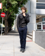 Pantalón corte chino jean azul colegial - Imagen 8