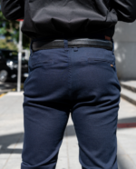 Pantalón corte chino jean azul colegial - Imagen 5
