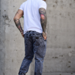 P.hombre Jogger Mom C/R Negro Nevado.