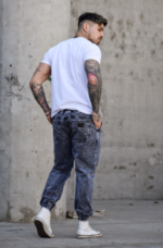 P.hombre Jogger Mom C/R Negro Nevado.