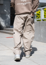 PANTALON BAGGY GABARDINA BEIGE - Imagen 6