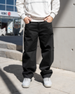 PANTALON BAGGY GABARDINA NEGRO - Imagen 2