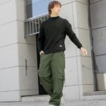 PANTALON BAGGY GABARDINA VERDE