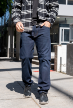 Pantalón clásico rígido azul - Imagen 5